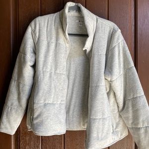 Medium Light Gray Light Zip Coat